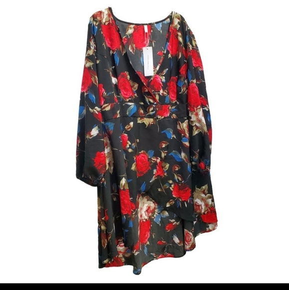 NWT Rose Gal Flower Tunic Top or Dress - Picture 4 of 6